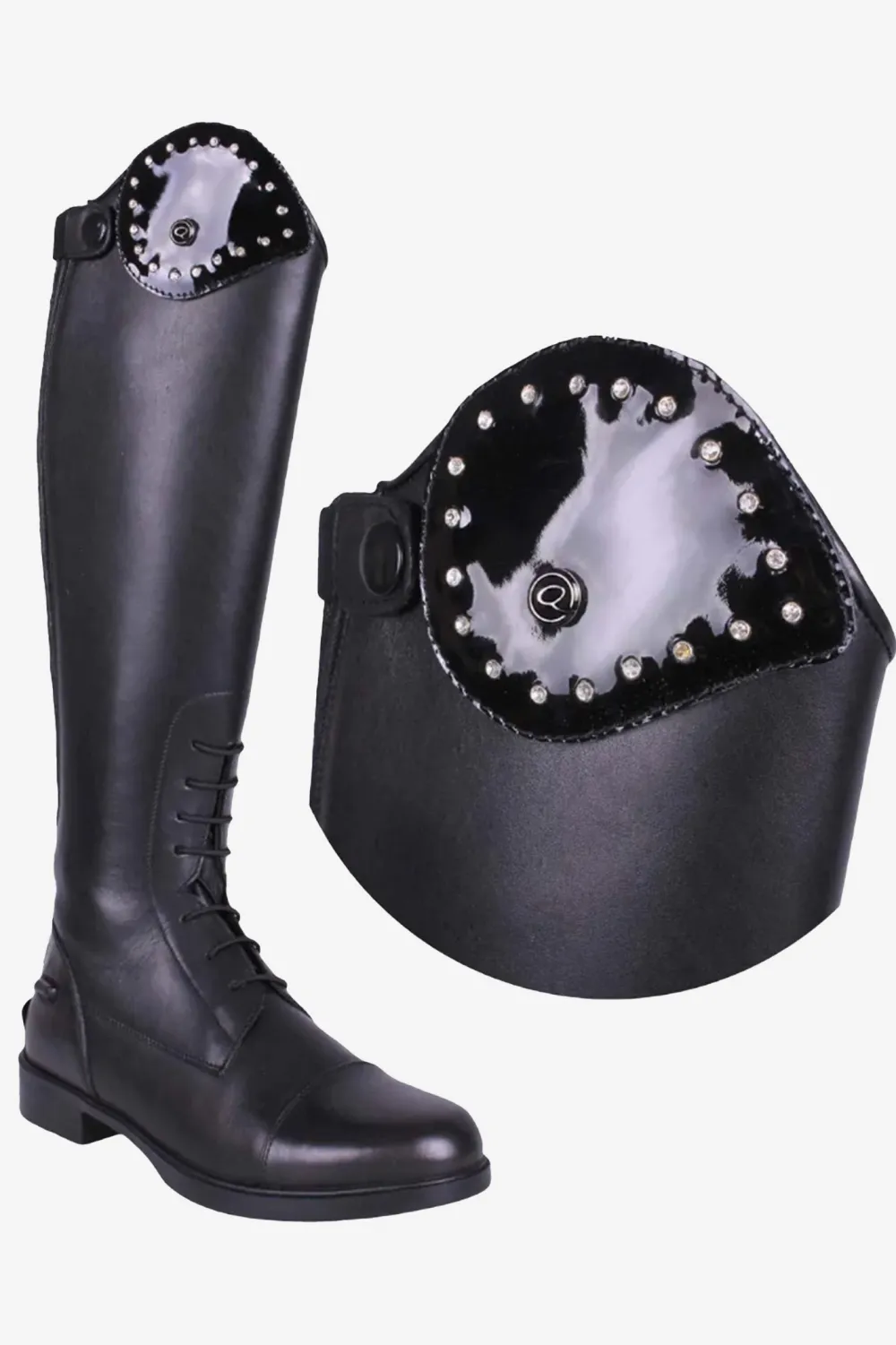 Barn QHP Qhp|Ridstövlar Barn-Romy Top Crystal Svart