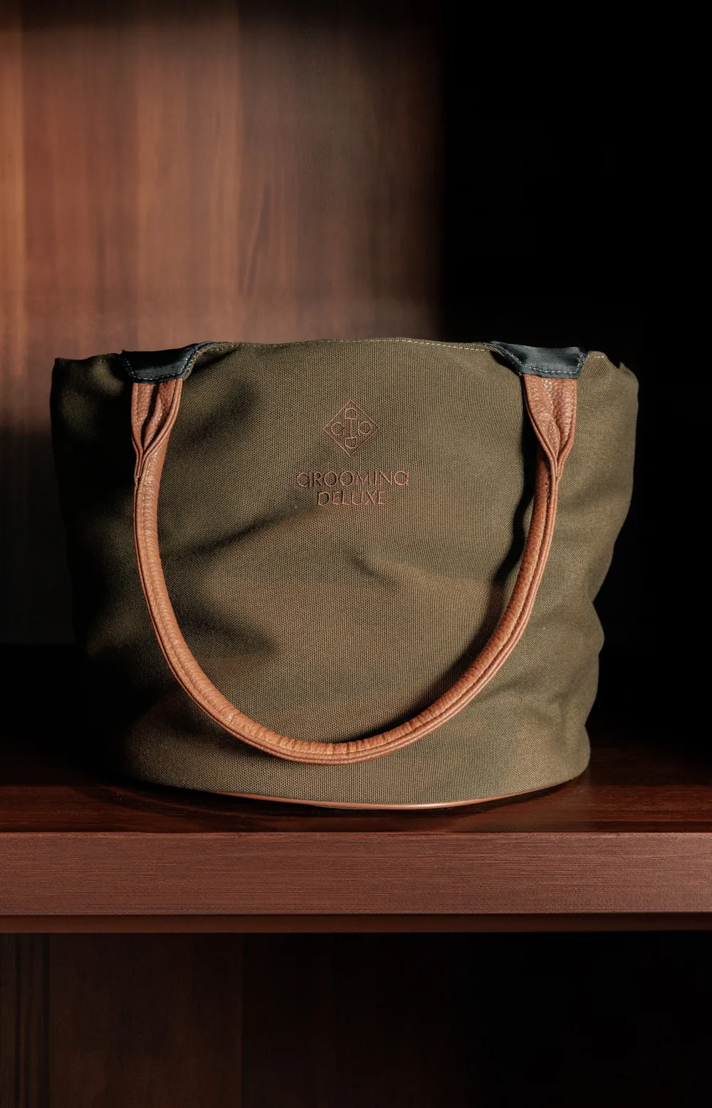 Grooming Deluxe Grooming Deluxe|Ryktväskor & Ryktborstar-Ryktväska Canvas Khaki