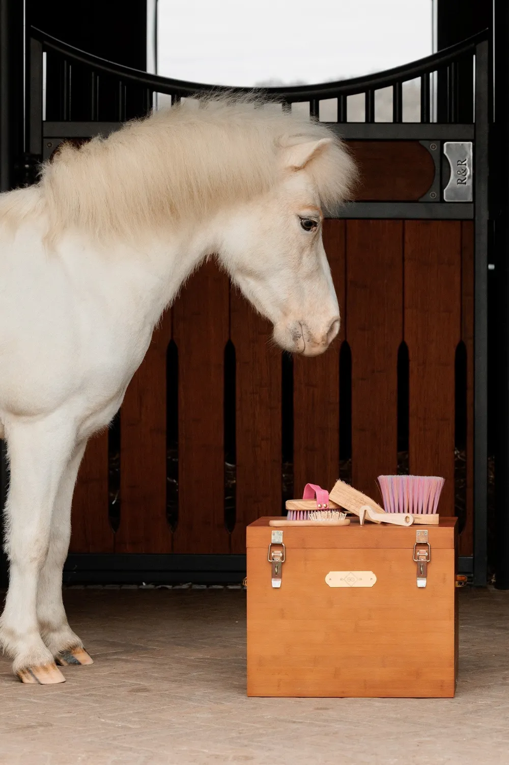 Grooming Deluxe Grooming Deluxe|Ryktväskor & Ryktborstar-Sammy Mankborste Enhörning Rosa