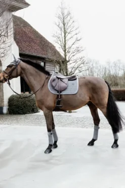 Kentucky Horsewear Schabrak & Huvor-Schabrak Basic Velvet Grå