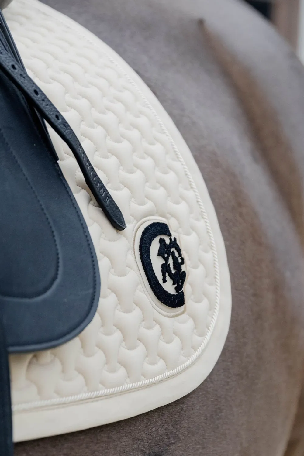 Kentucky Horsewear Kentucky Horsewear|Schabrak & Huvor-Schabrak 3D Logo Beige