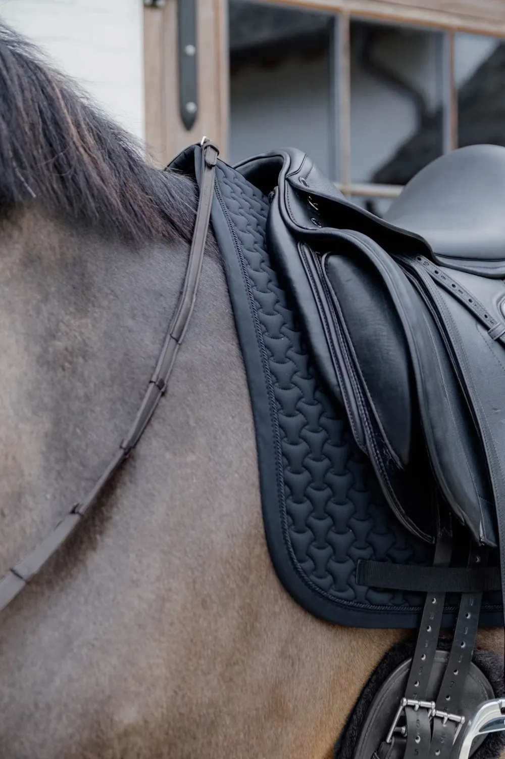 Kentucky Horsewear Kentucky Horsewear|Schabrak & Huvor-Schabrak 3D Logo Svart