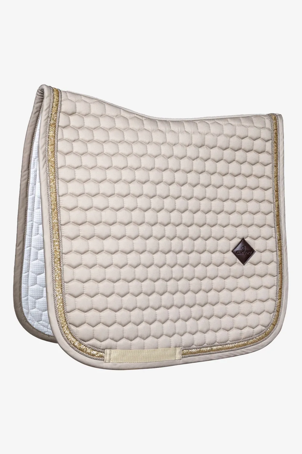 Kentucky Horsewear Kentucky Horsewear|Schabrak & Huvor-Schabrak Glitterband Beige