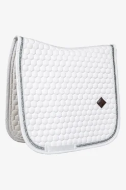 Kentucky Horsewear Kentucky Horsewear|Schabrak & Huvor-Schabrak Glitterband Vit/Silver