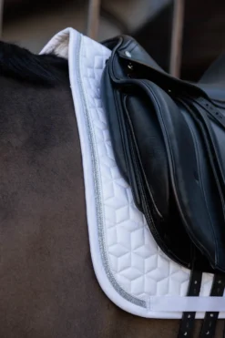 Kentucky Horsewear Kentucky Horsewear|Schabrak & Huvor-Schabrak Glitter Rope Vit/Vit