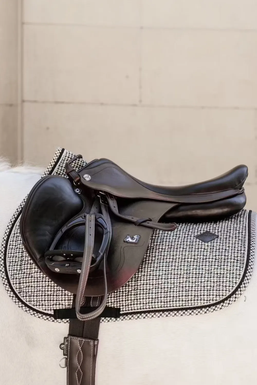 Kentucky Horsewear Kentucky Horsewear|Schabrak & Huvor-Schabrak Pied-De-Poule Brun