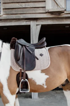 Kentucky Horsewear Kentucky Horsewear|Schabrak & Huvor-Schabrak Skin Friendly Velvet Beige
