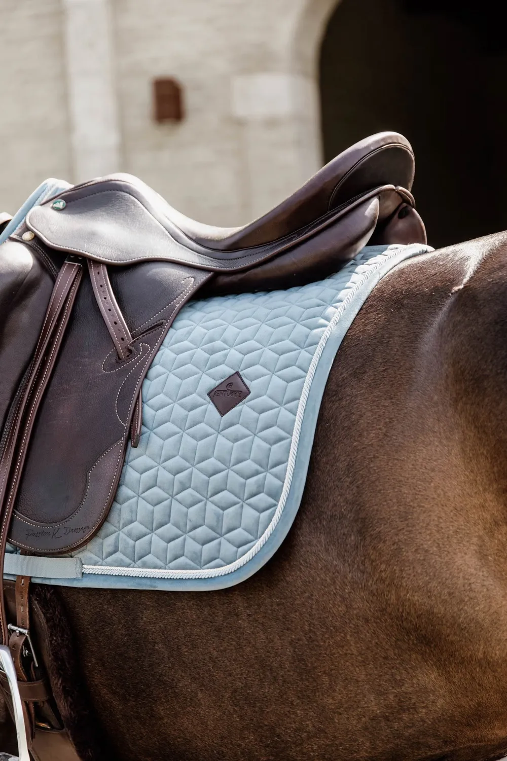 Kentucky Horsewear Kentucky Horsewear|Schabrak & Huvor-Schabrak Velvet Ljusblå