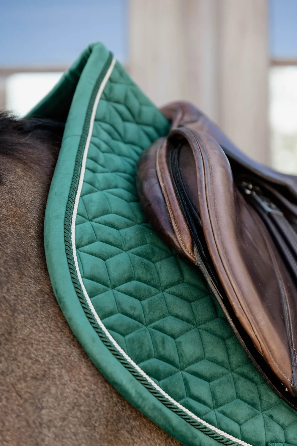 Kentucky Horsewear Kentucky Horsewear|Schabrak & Huvor-Schabrak Velvet Mörkgrön