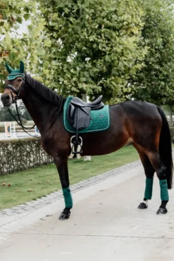 Kentucky Horsewear Kentucky Horsewear|Schabrak & Huvor-Schabrak Velvet Mörkgrön