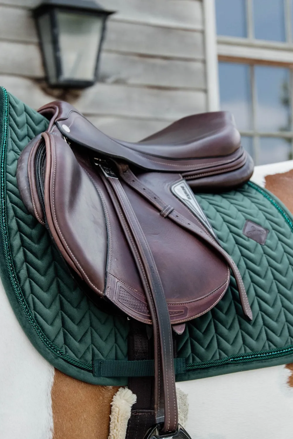 Kentucky Horsewear Kentucky Horsewear|Schabrak & Huvor-Schabrak Velvet Pearls Pine Green