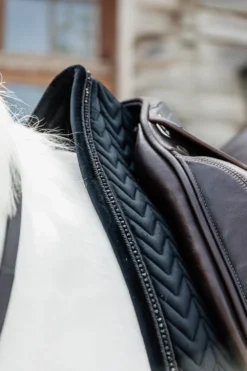 Kentucky Horsewear Kentucky Horsewear|Schabrak & Huvor-Schabrak Velvet Pearls Svart