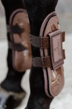 Kentucky Horsewear Benskydd & Benlindor-Senskydd Velcro Brun