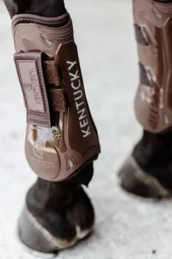 Kentucky Horsewear Benskydd & Benlindor-Senskydd Velcro Brun
