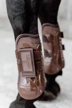 Kentucky Horsewear Benskydd & Benlindor-Senskydd Velcro Brun