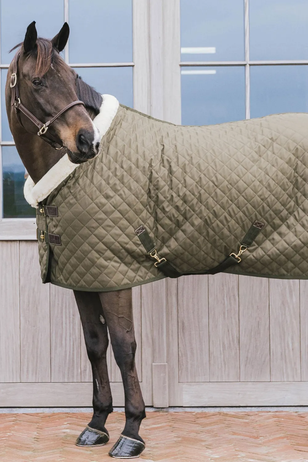 Kentucky Horsewear Hästtäcken & Flughuvor|Kentucky Horsewear-Show Rug g Khaki