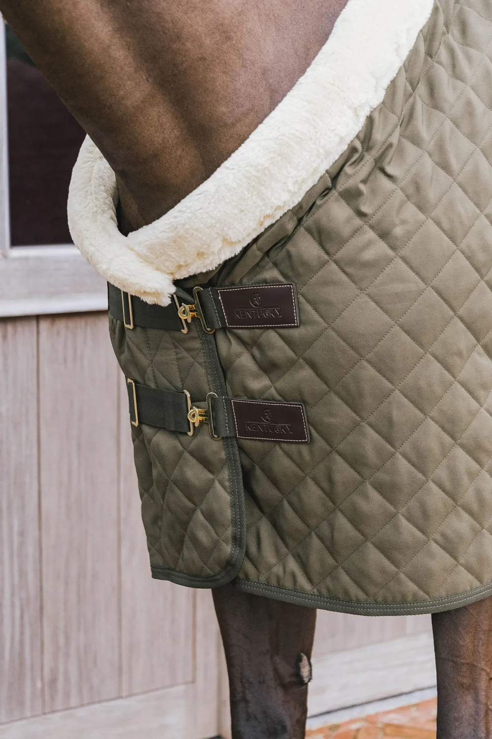 Kentucky Horsewear Hästtäcken & Flughuvor|Kentucky Horsewear-Show Rug g Khaki