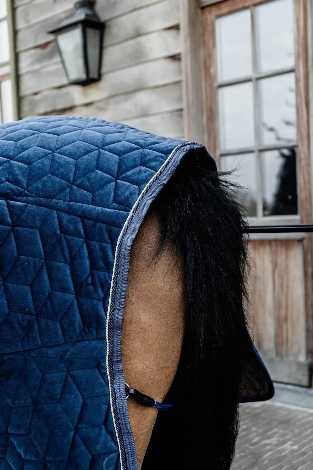 Kentucky Horsewear Hästtäcken & Flughuvor-Show Rug Velvet g Navy