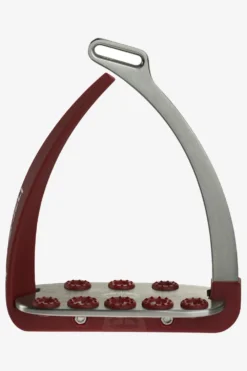 Veredus Veredus|Stigbyglar & Stigläder-Säkerhetsstigbygel Steel1 Vita Bordeaux/Silver