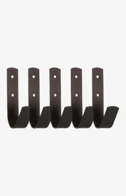 Grooming Deluxe Grooming Deluxe|Stallinredning & Upphängning-Små stallkrokar 5-pack Svart