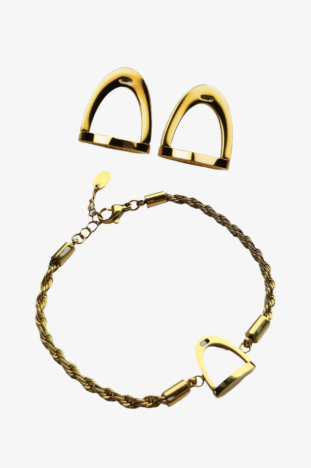 Odelberg Jewelry Odelberg Jewelry|Örhängen & Armband-Smyckespaket Stigbygel Guld