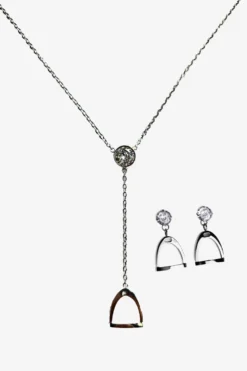 Odelberg Jewelry Odelberg Jewelry|Örhängen & Armband-Smyckespaket Stigbygel + Kristall Silver