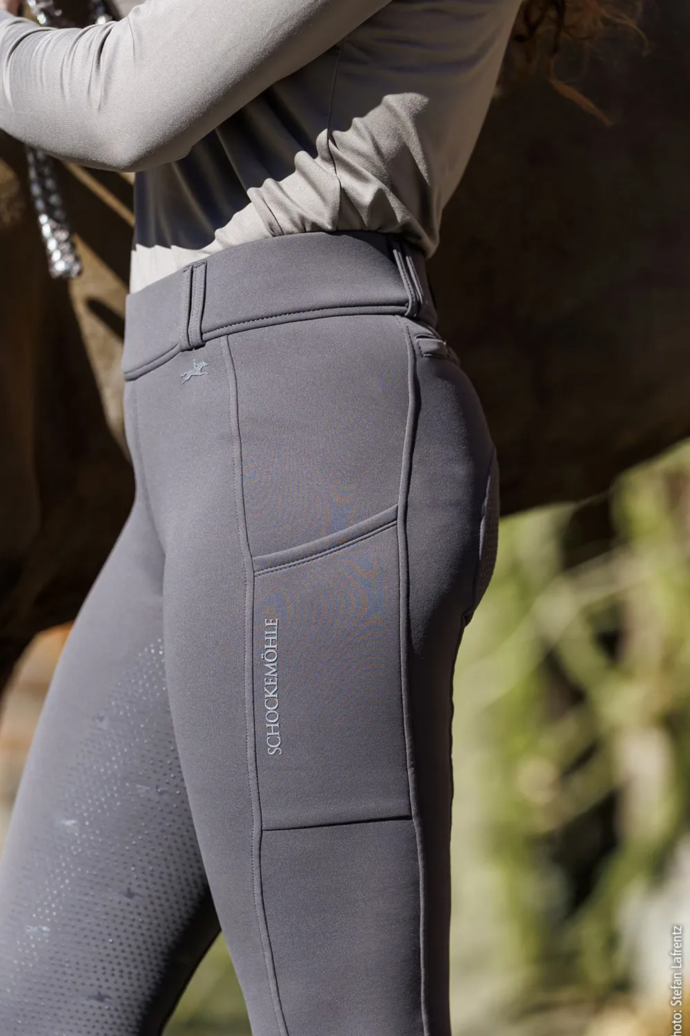 Schockemöhle Schockemöhle|Ridbyxor & Tights-SPDorina Vintertights Full Grip Dusty Chocolate