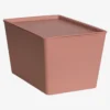 Grooming Deluxe Grooming Deluxe|Utfodring & Hinkar-Stallpaket Foderlådor M Lock 3-Pack Old Rose 7L