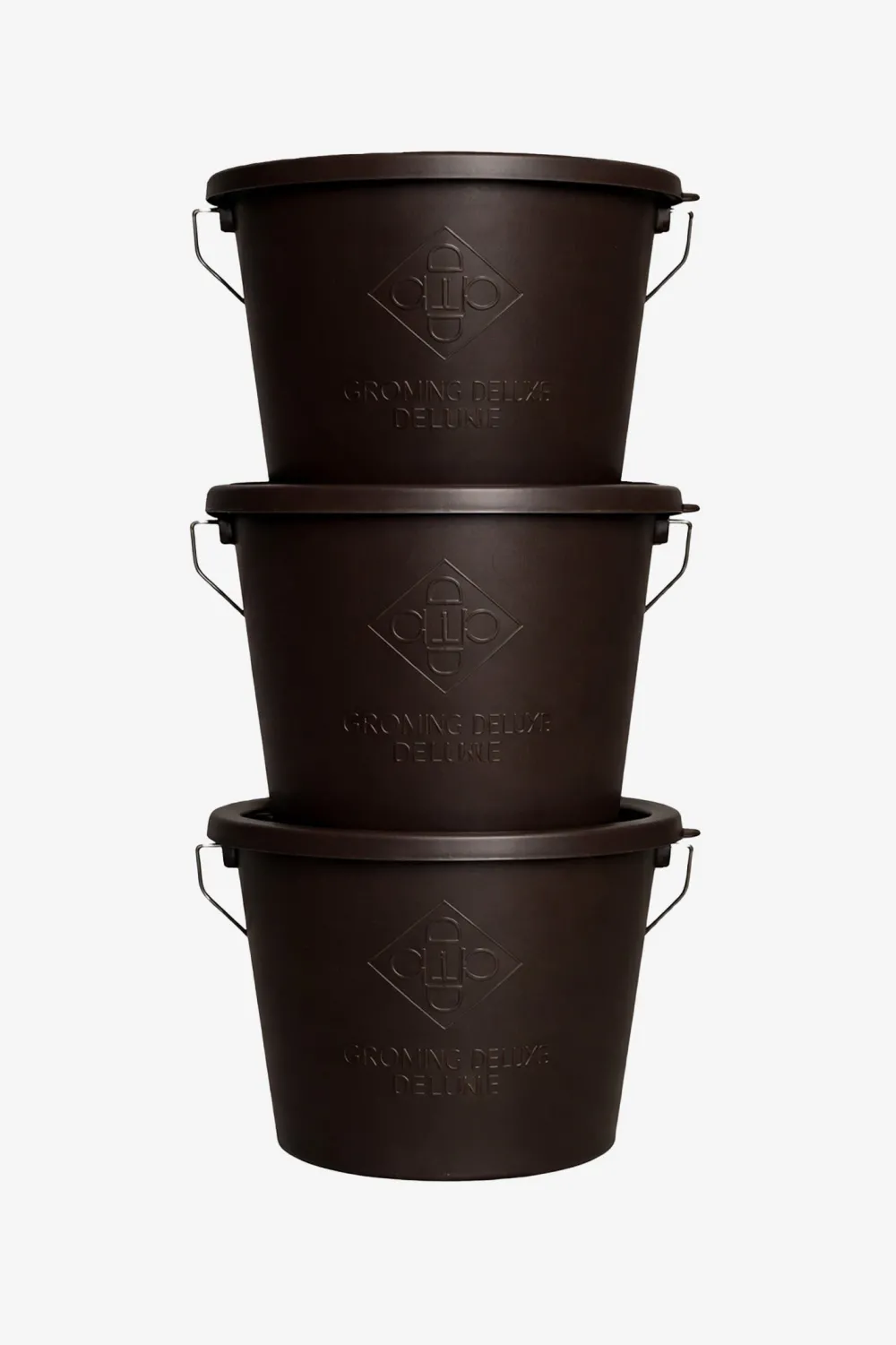 Grooming Deluxe Grooming Deluxe|Utfodring & Hinkar-Stallpaket Hink M Lock 3-Pack Brun 5L