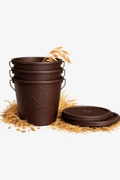 Grooming Deluxe Grooming Deluxe|Utfodring & Hinkar-Stallpaket Hink M Lock 3-Pack Brun 5L