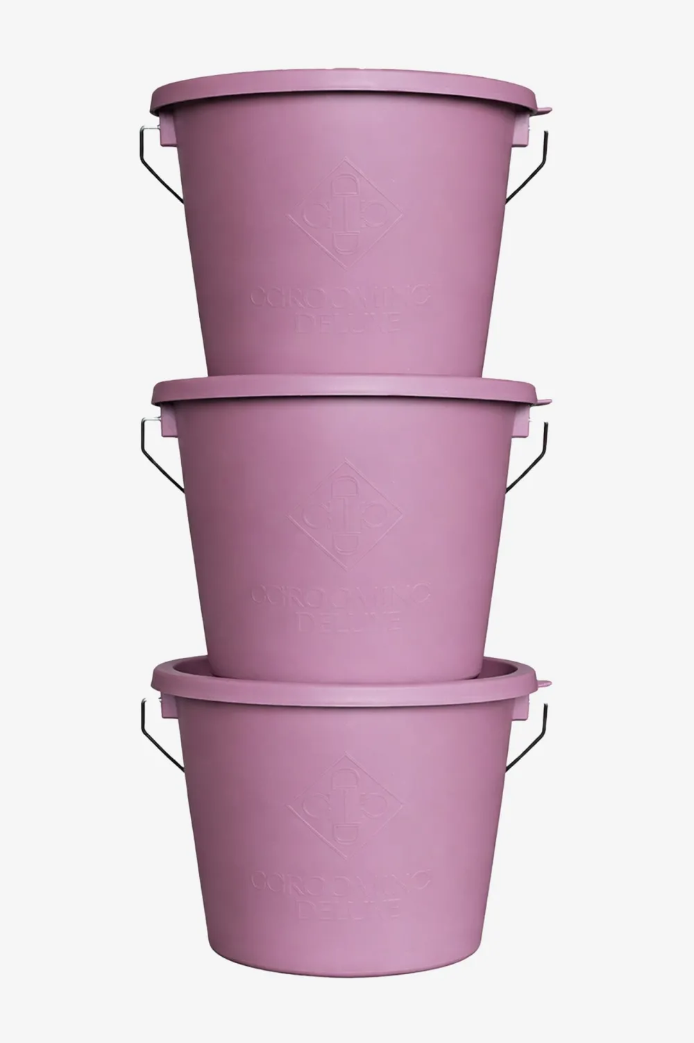 Grooming Deluxe Grooming Deluxe|Utfodring & Hinkar-Stallpaket Hink M Lock 3-Pack Old Rose 5L