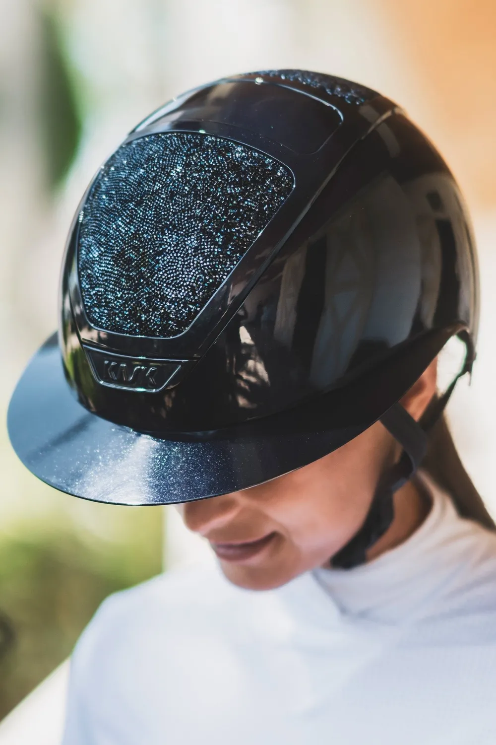 Kask Kask|Ridhjälmar-Star Lady Pure Shine Atlantic Blue Crystal Midnight Mixture Abisso