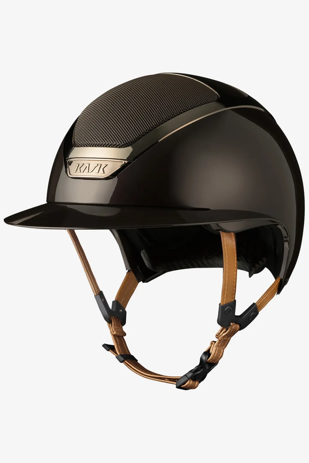 Kask Kask|Ridhjälmar-Star Lady Pure Shine Leather Chinstrap Brun Espresso Brown