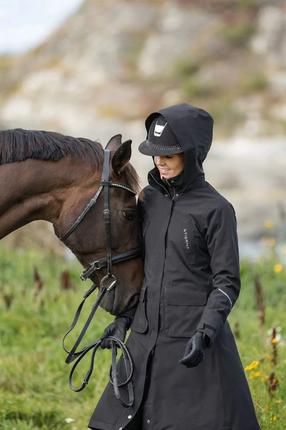 Stierna Equestrian Stierna|Jackor & Kappor-Stella Vinterkappa Svart