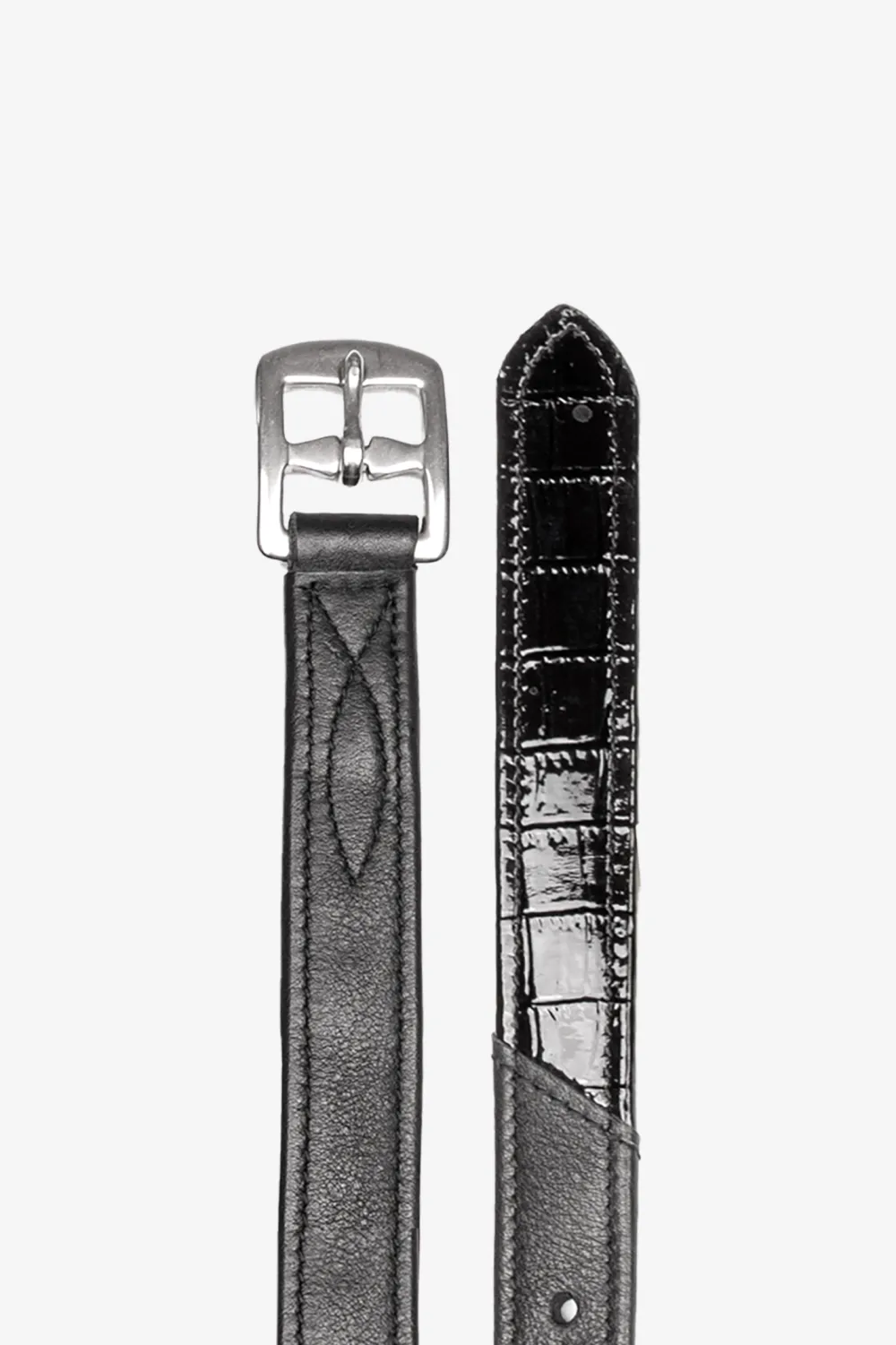 Waldhausen Stigbyglar & Stigläder-Stigläder X-Line Croco Svart