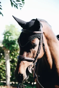 Kentucky Horsewear Schabrak & Huvor-Stone & Pearl Lång Huva Svart