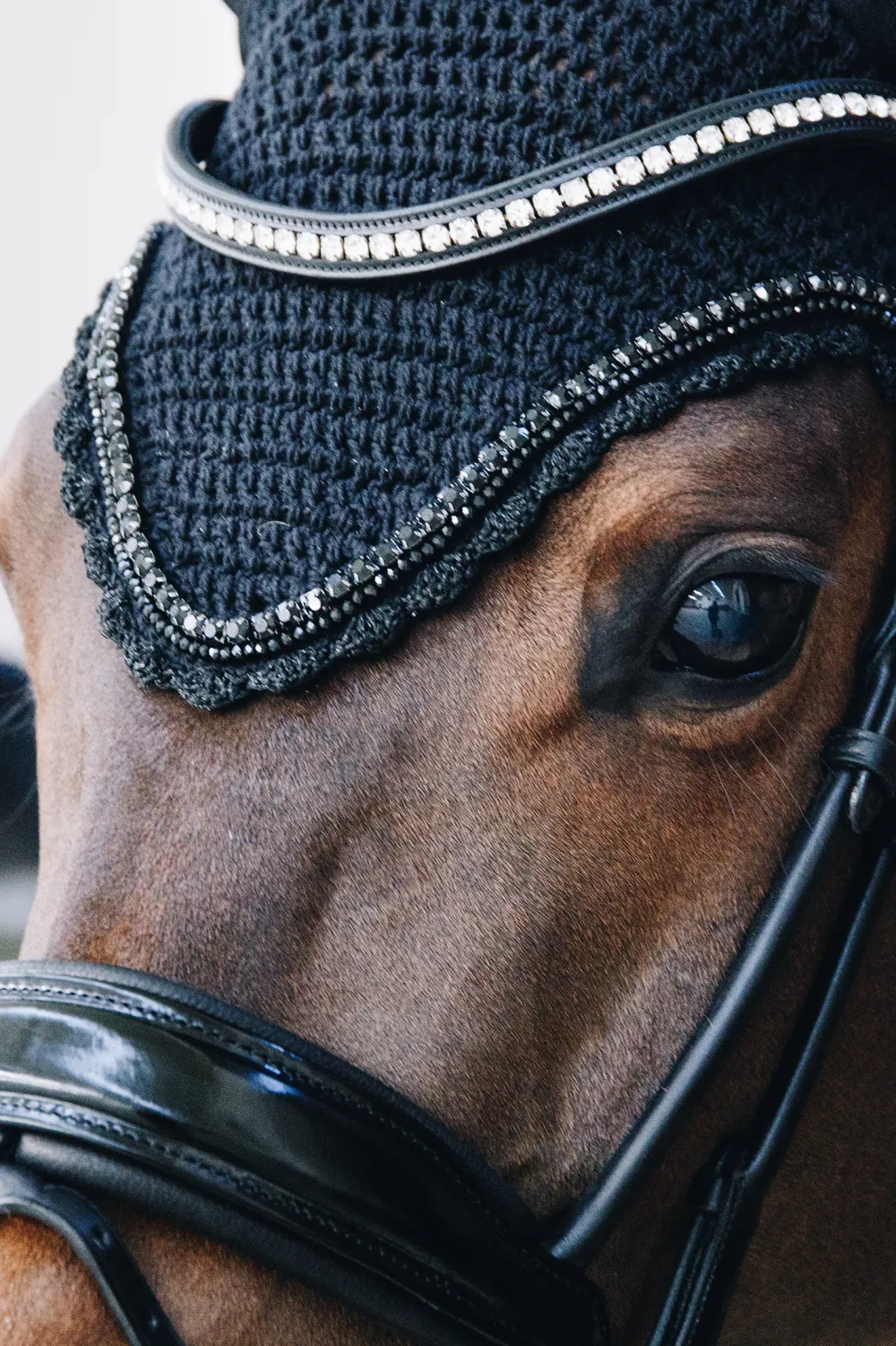 Kentucky Horsewear Schabrak & Huvor-Stone & Pearl Lång Isolerad Huva Svart