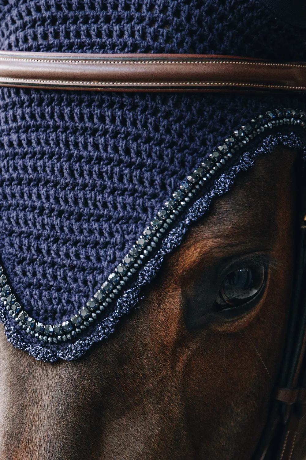Kentucky Horsewear Kentucky Horsewear|Schabrak & Huvor-Stone & Pearl Long Huva Navy
