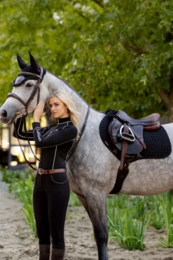 LeMieux Schabrak & Huvor|Lemieux-Suede Hoppschabrak Svart