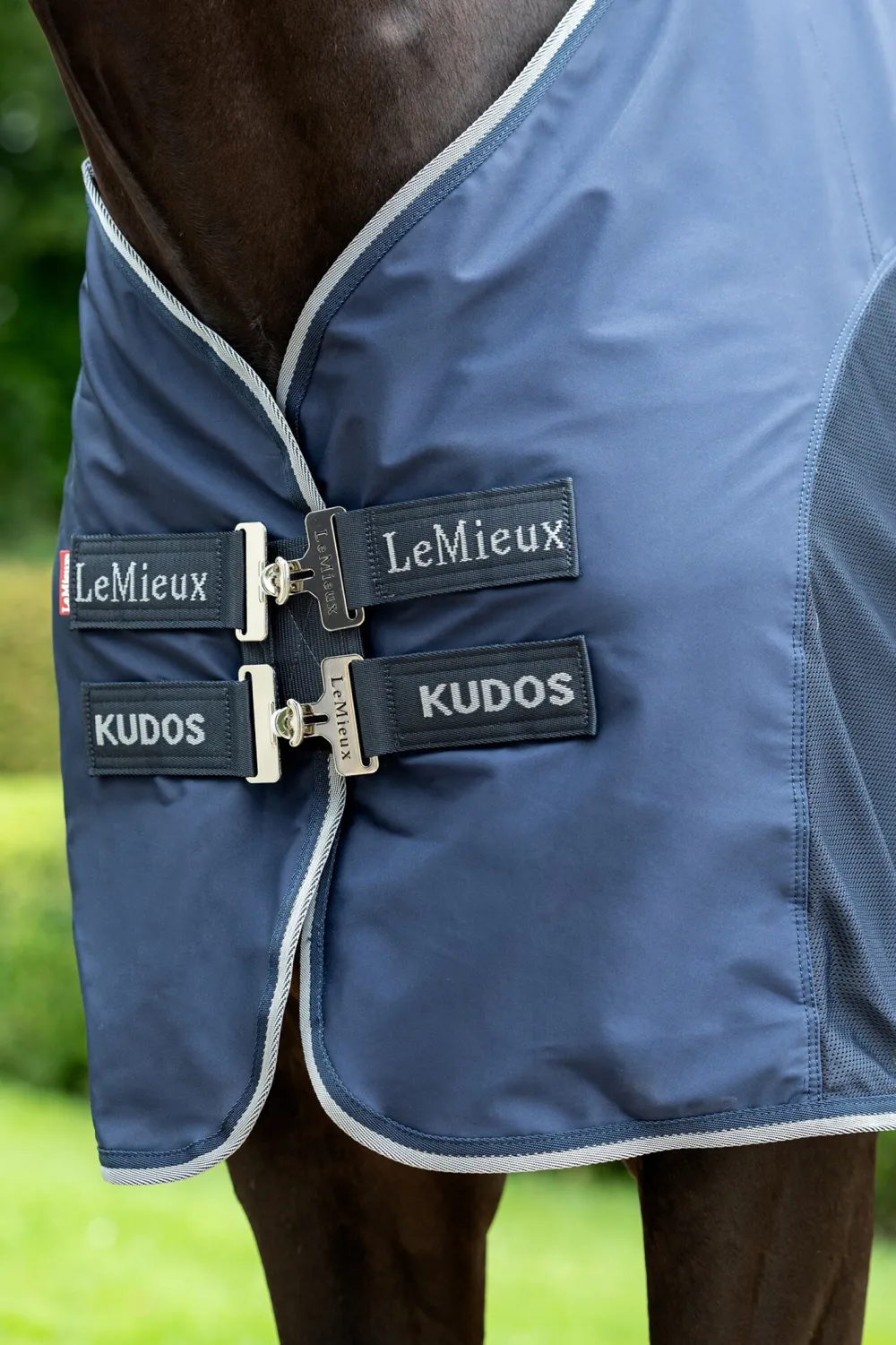 LeMieux Hästtäcken & Flughuvor|Lemieux-Svettäcke Hybrid Kudos Navy