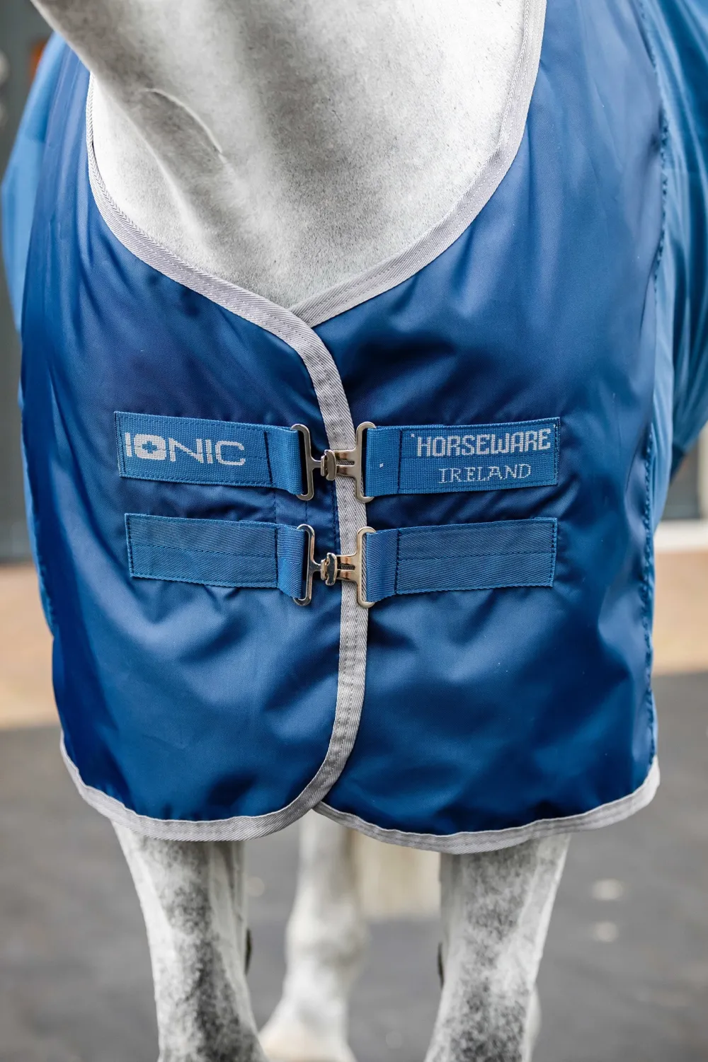 Horseware Hästtäcken & Flughuvor|Horseware-Svettäcke Ionic Imperial Blue/Silver