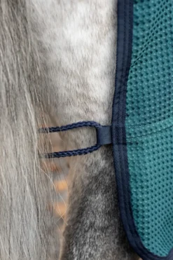 Horseware Hästtäcken & Flughuvor|Horseware-Svettäcke Rambo Techni Waffle Cooler DynGreen/Navy