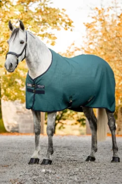 Horseware Hästtäcken & Flughuvor|Horseware-Svettäcke Rambo Techni Waffle Cooler DynGreen/Navy