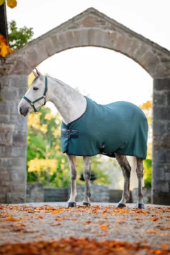 Horseware Hästtäcken & Flughuvor|Horseware-Svettäcke Rambo Techni Waffle Cooler DynGreen/Navy