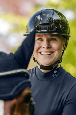 Waldhausen Ridhjälmar|Swing-SWING H4 Lady Glossy Ridhjälm Svart