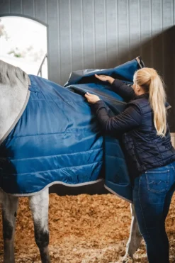 Horseware Hästtäcken & Flughuvor|Horseware-Täckesliner Ionic 200g Imperial Blue/Silver