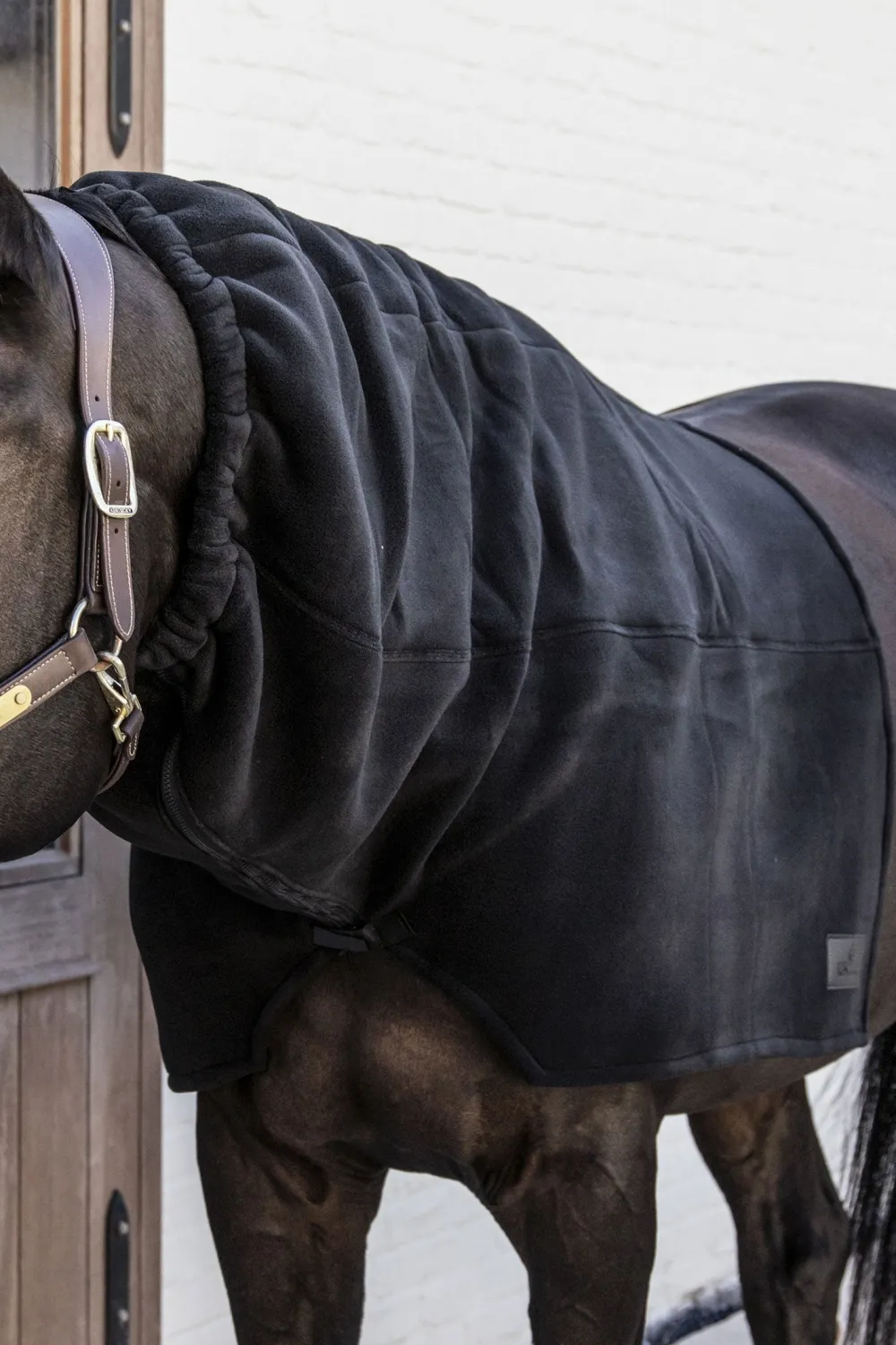 Kentucky Horsewear Hästtäcken & Flughuvor|Kentucky Horsewear-Tjock Fleecehals Svart