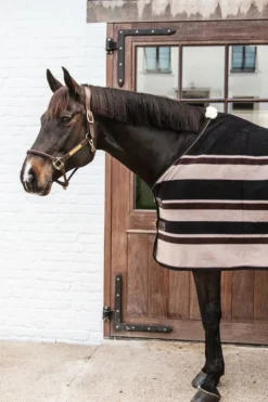 Kentucky Horsewear Hästtäcken & Flughuvor|Kentucky Horsewear-Tjockt Fleecetäcke Brun/Beige