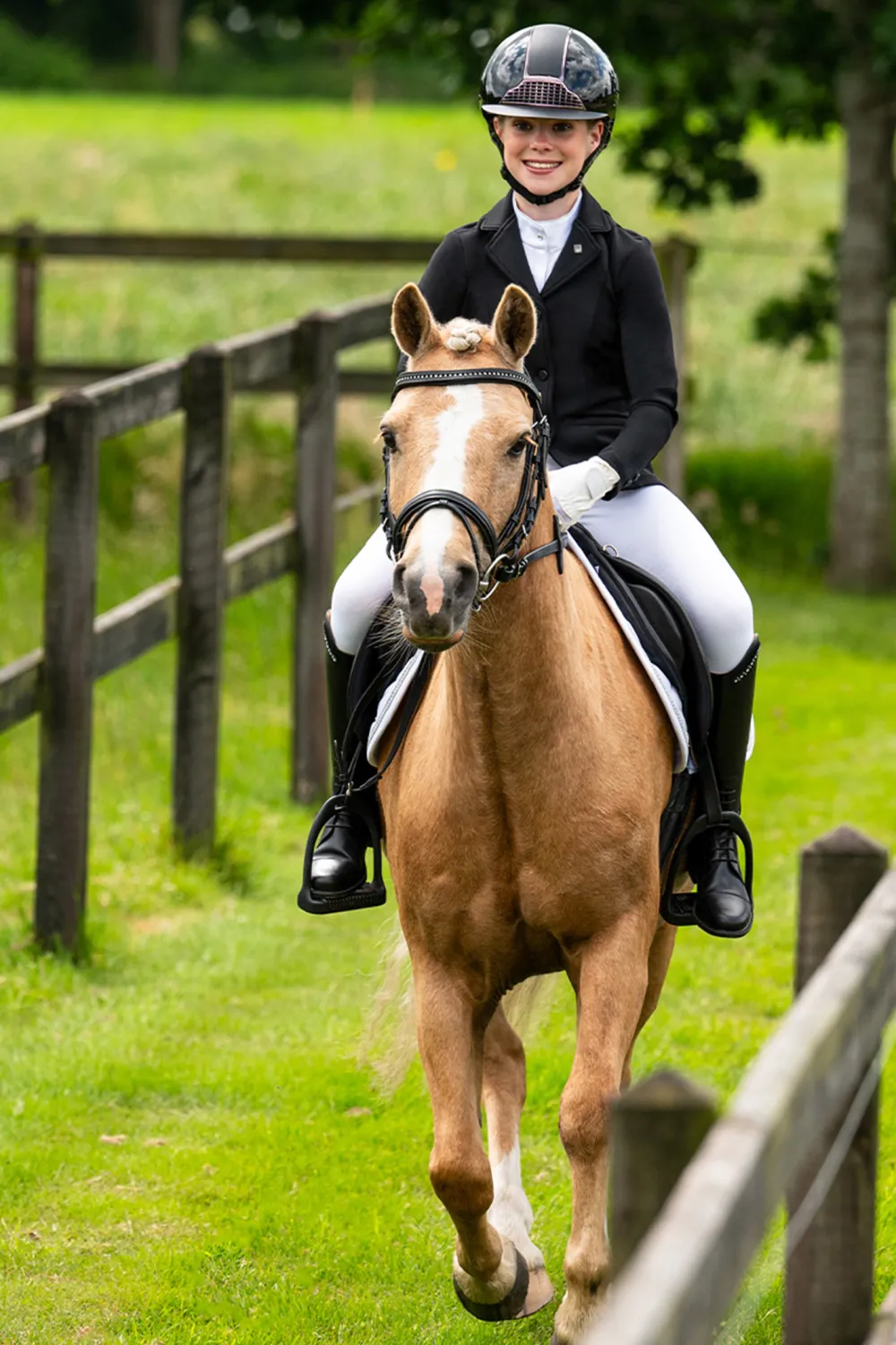 Barn QHP Qhp|Kavajer & Skjortor-Tävlingskavaj Izebel Junior Svart