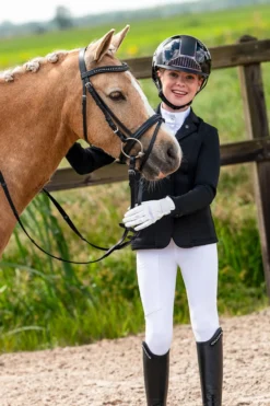 Barn QHP Qhp|Kavajer & Skjortor-Tävlingskavaj Izebel Junior Svart